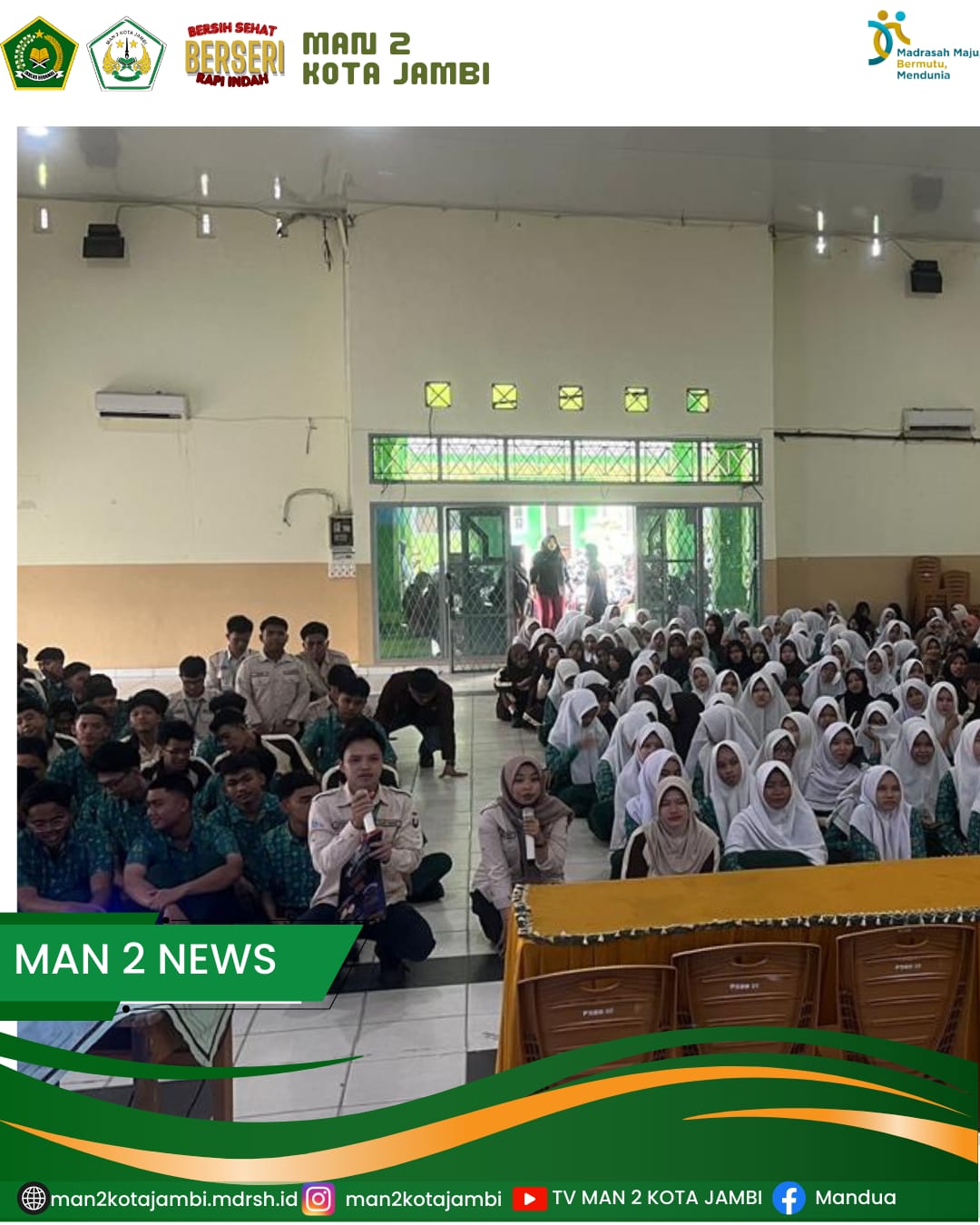 Telkom University Kenalkan Kampus Teknologi ke Siswa MAN 2 Kota Jambi