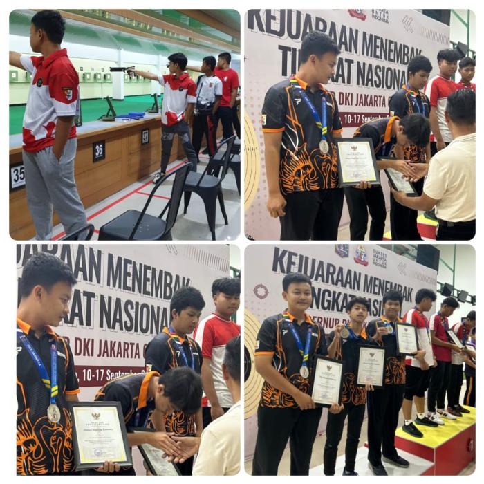 Siswa MAN 2 Kota Jambi, Abiy Maulana Makayasa, Raih Peringkat ke II Team dalam Kejuaraan Nasional Menembak air pistol pada Piala Gubernur DKI Jakarta Cup