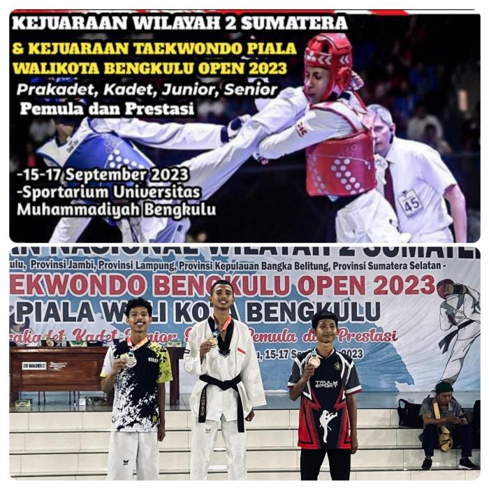 Ahmad Farhan Rizalda Siswa MAN 2 Kota Jambi Meraih Juara 2 dalam Kejuaraan Taekwondo Piala Walikota Bengkulu Open 2023