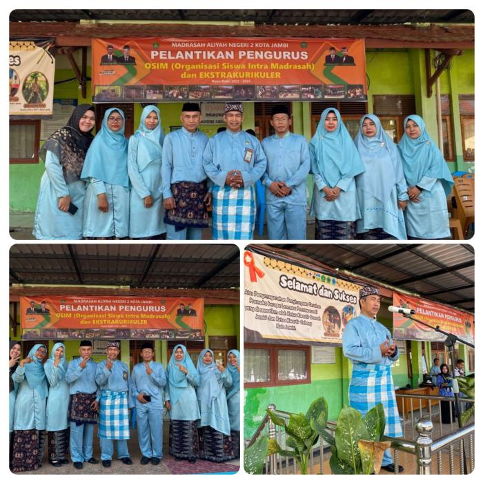 MAN 2 Kota Jambi Selenggarakan Pelantikan & Sertijab Pengurus OSIM serta Pengurus Ekskul 2023/2024