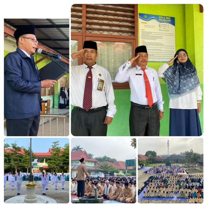 MAN 2 Kota Jambi Menyelenggarakan Upacara sekaligus Penggalangan Dana dan Doa bersama Untuk Palestina
