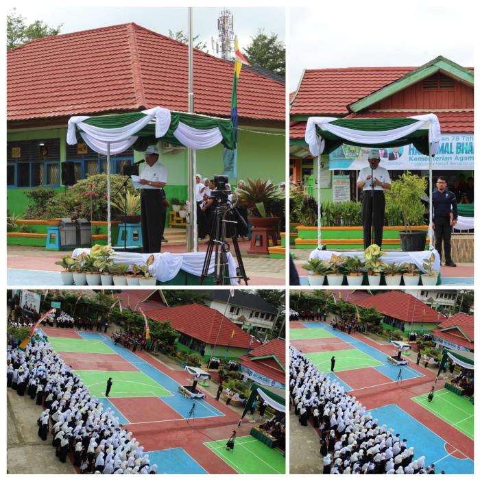 Seluruh civitas akademika MAN 2 Kota Jambi mengikuti apel Sambut Hari Amal Bakti Kemenag ke-78 dengan Semangat 