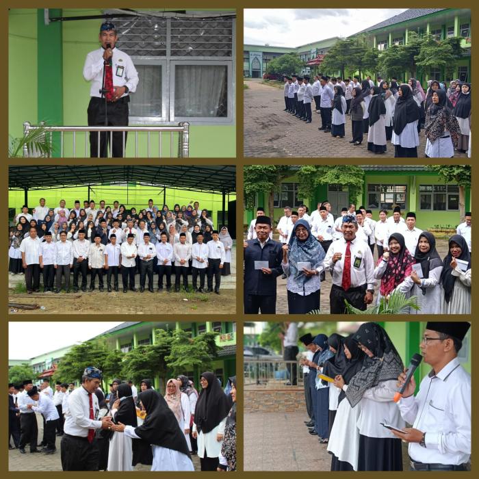 Pelaksanaan Apel Kedisiplinan ASN dan Halal Bihalal di MAN 2 Kota Jambi