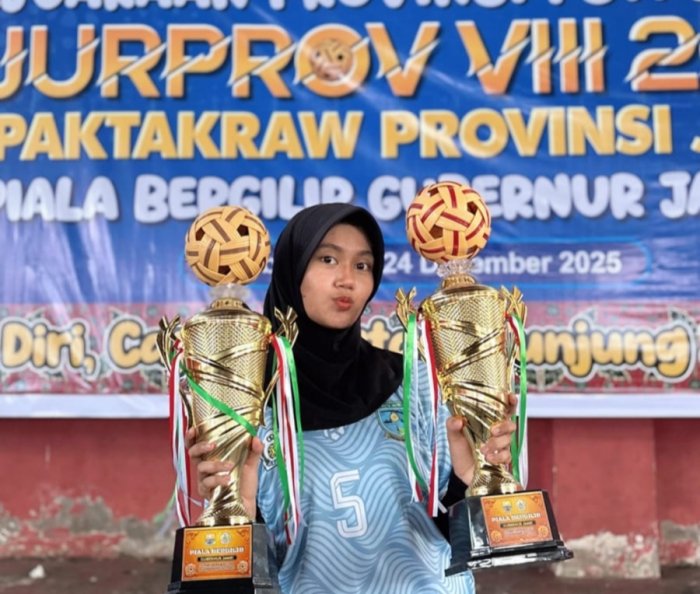 Sheyna Sahratu Raih Dua Perak di Kejurprov Sepak Takraw 2025