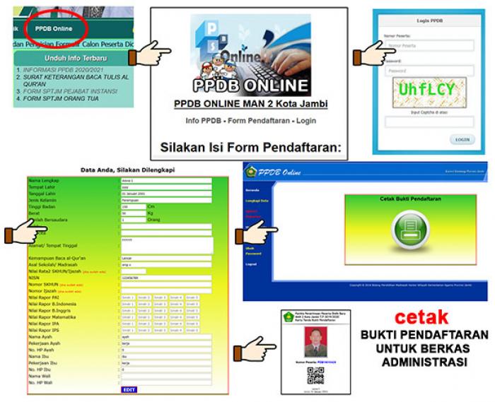 Wajib Baca, Tata Cara Pendaftaran Online Peserta Didik Baru MAN 2 Kota Jambi