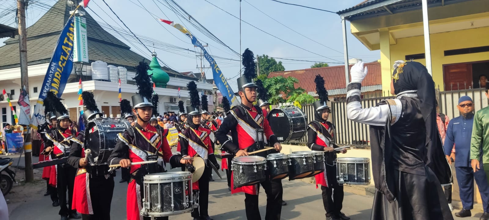 Drum Corps Nahdatu At Thalibin Siap Tampil di Pawai Taaruf MTQ Kecamatan Jambi Selatan