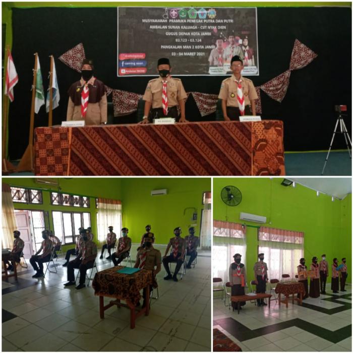 Gugus Depan 03.123 â€“ 03.124 Pangkalan MAN 2 Kota Jambi Adakan Musyawarah Ambalan