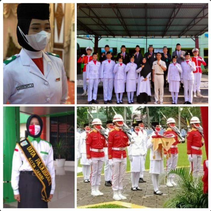 Perwakilan Paskibra MAN 2 Kota Jambi bertugas menjadi Anggota PASKIBRAKA Tingkat Kota dan Provinsi Jambi