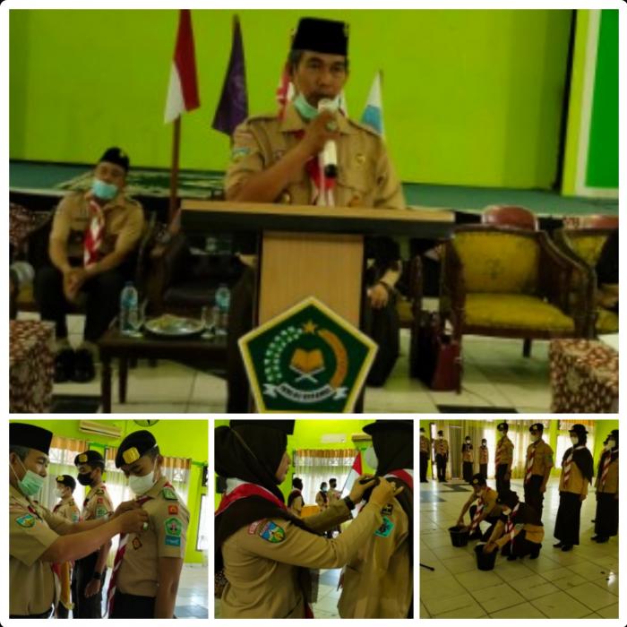 Pelantikan Penegak Bantara sekaligus penyematan Tanda Kecakapan Khusus dan penyematan Tanda Penghargaan berupa Wings Tapak Tilas Ambalan Sunan Kalijaga - Cut Nyak Dien MAN 2 Kota Jambi