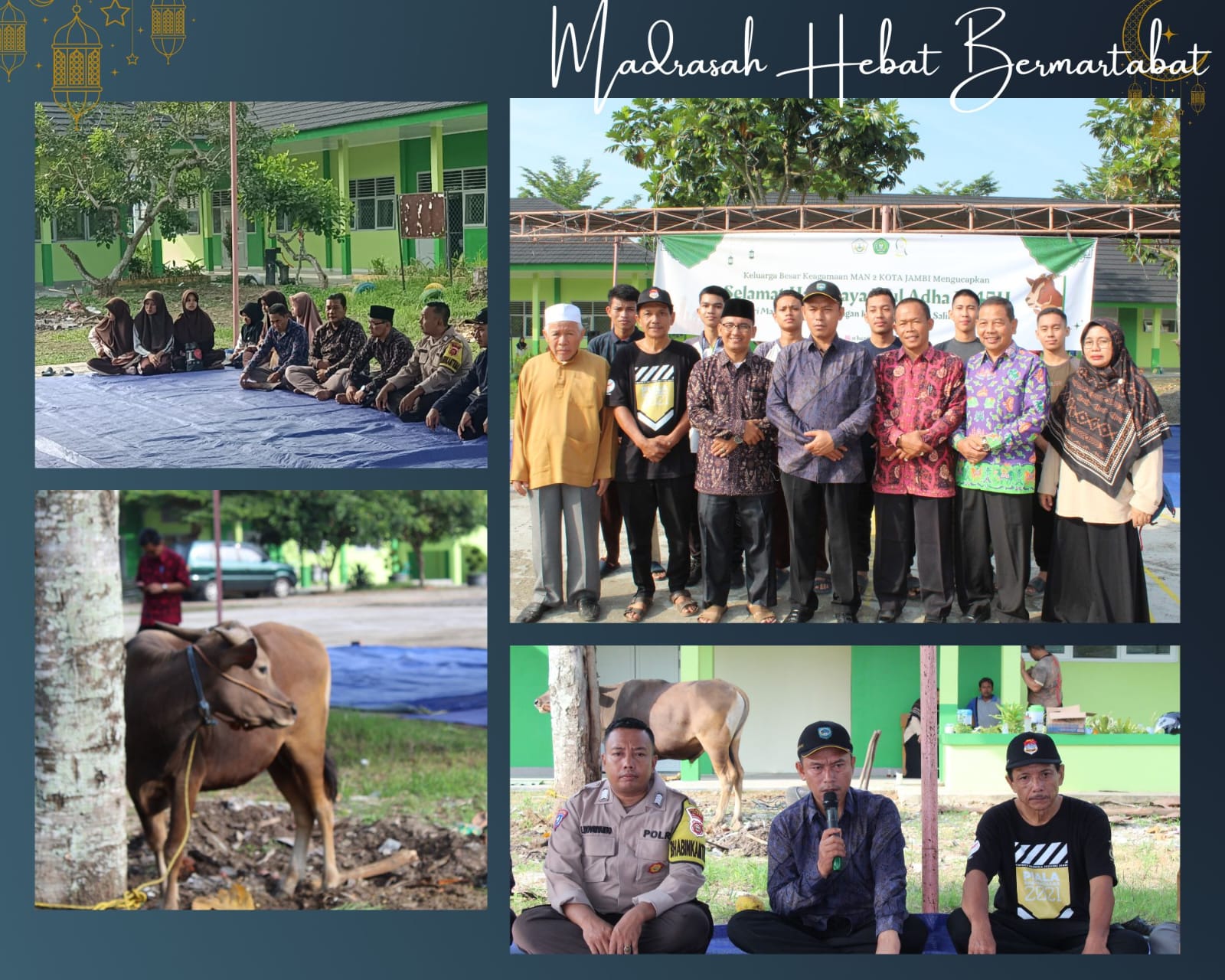 Siswa Siswi MAN 2 Kota Jambi Belajar Berkurban pada Perayaan Idul Adha 1445 Hijriah/2024 Masehi