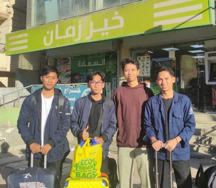 M. Raihan Tiba di Mesir, Disambut Hangat oleh Keluarga Besar Mahasiswa Jambi di Kairo