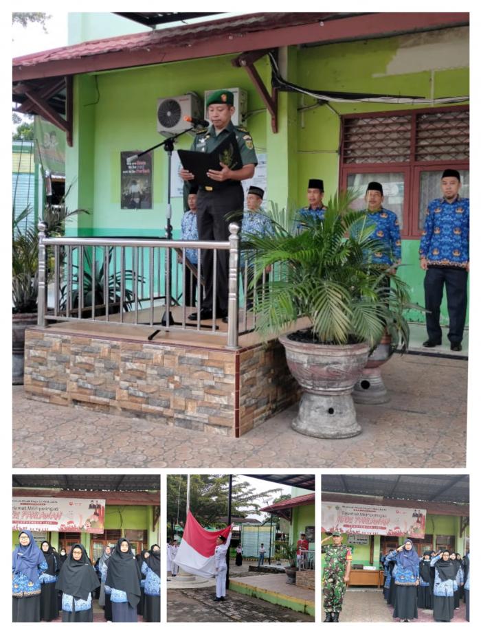 Menjadi Pembina Upacara di MAN 2 Kota Jambi, Kepala Staf Kodim Bapak Dwi : 