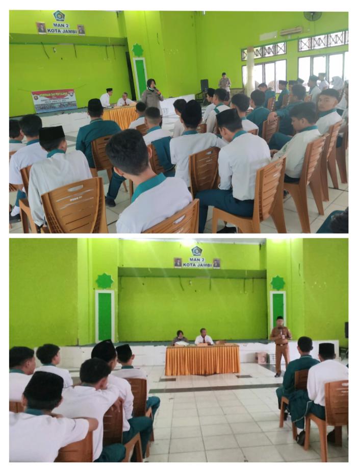 Siswa MAN 2 Kota Jambi Mendapatkan Penyuluhan dari Polda Jambi 