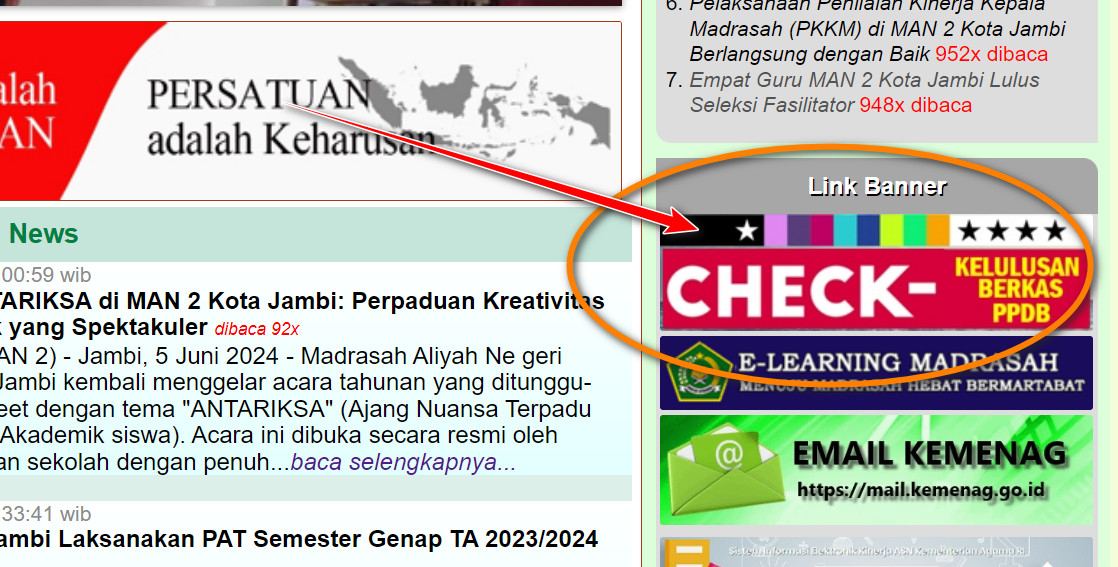 Pengumuman Kelulusan Berkas Administrasi PPDB TA 2024/2025