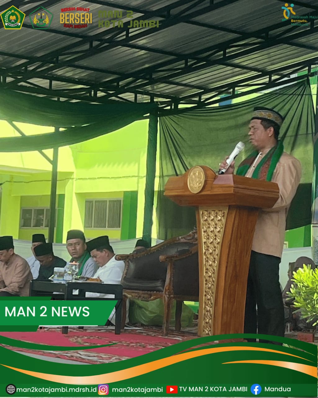Peringatan Isra Mi'raj 1446 H di MAN 2 Kota Jambi: Penuh Hikmah dan Lantunan Sholawat