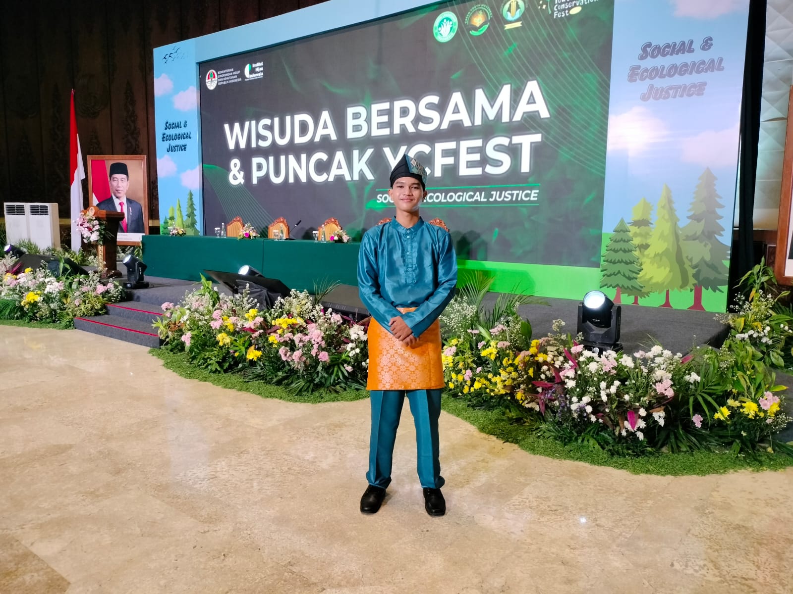 Khalifah Syukron XI MIA 1 MAN 2 Kota Jambi Ikuti Wisuda Green Ambassador, Resmi Jadi Duta Lingkungan KLHK
