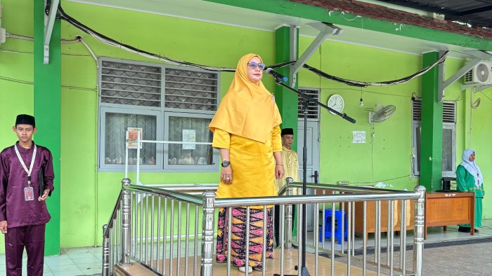 Warna Warni Indah Hiasi Apel Peringatan HUT Provinsi Jambi ke-69 di MAN 2 Kota Jambi