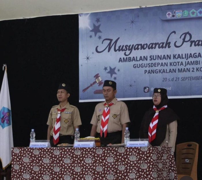 Pembina Pramuka MAN 2 Kota Jambi: Ridho dan Nazwa Harus Jadi Motor Gerakan Ambalan