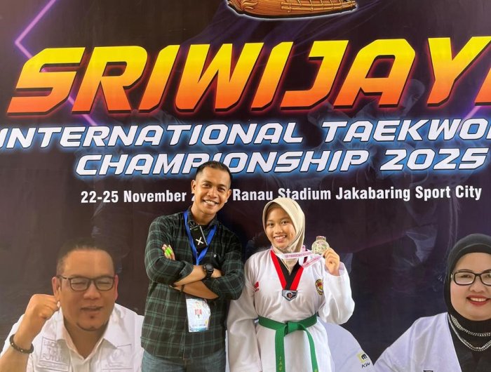 Meisyahrani CN Raih Second Winner Kyorugi Female di Sriwijaya International Taekwondo Championship 2025