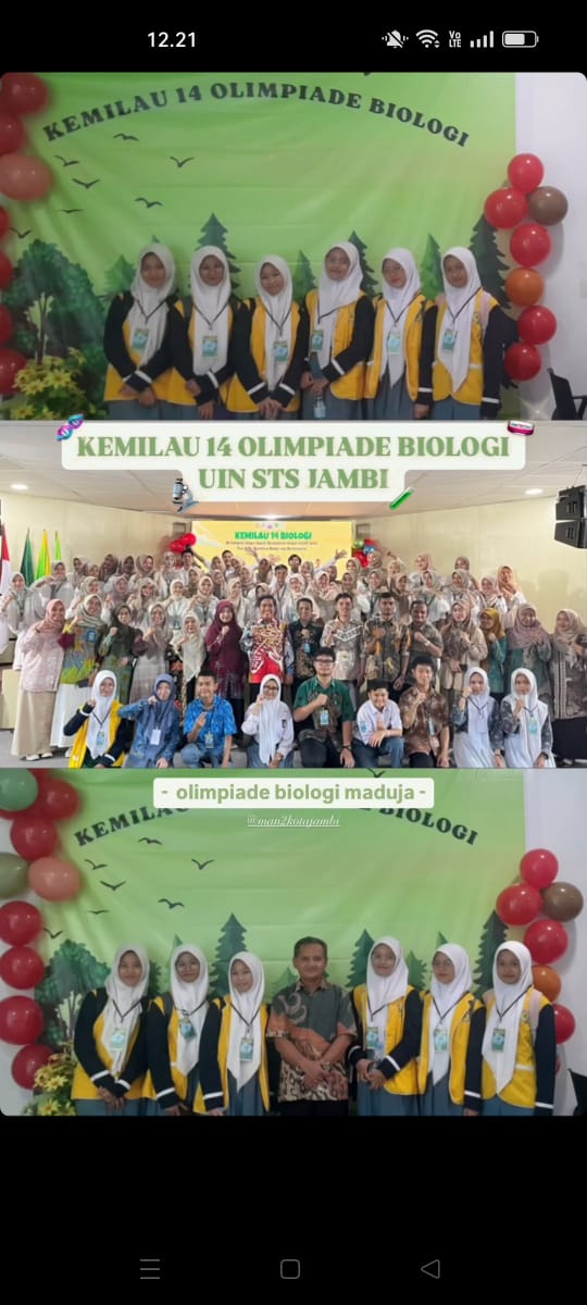 Zaera Afsya Raih Juara 1 Lomba Poster Kemilau Biologi ke-14 di UIN Sultan Thaha Syaifuddin