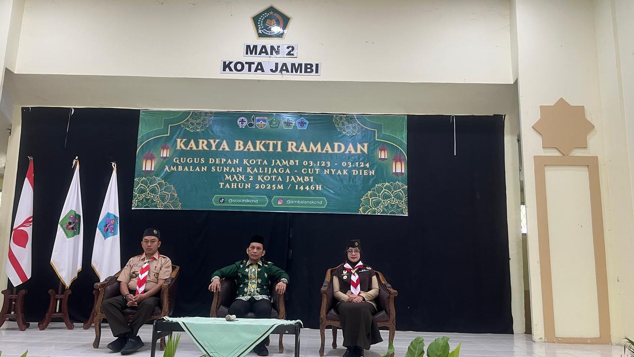 Ambalan Sunan Kalijaga dan Cut Nyak Dien Gelar Karya Bakti Ramadan