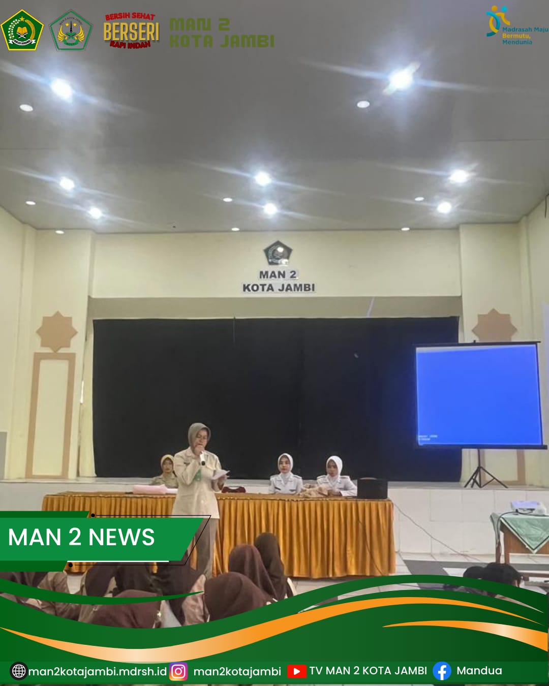 STIKES Garuda Putih Sosialisasi di MAN 2 Kota Jambi: Kenalkan Kampus dan Penyuluhan Tumbuh Kembang Remaja