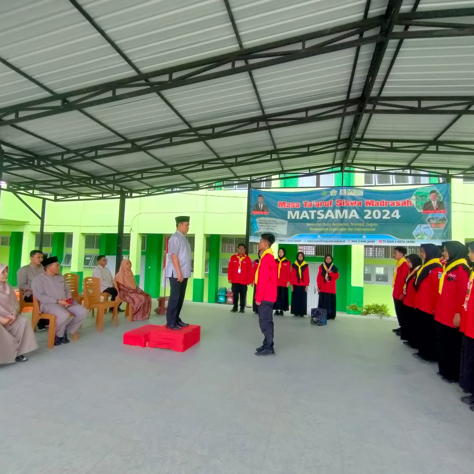 Kepala MAN 2 Kota Jambi Lepas Kontingen PMR Wira untuk Ajang LKPM IX di Universitas Jambi