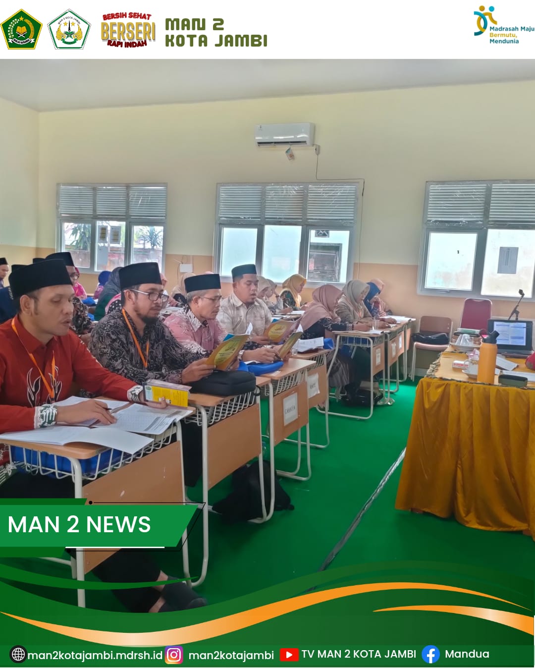 Peserta TOT Metode Amtsilati di MAN 2 Kota Jambi Antusias, Harapkan Kegiatan Lanjutan