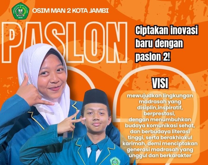 Ciptakan Inovasi Baru! Paslon 2 Siap Ubah Wajah OSIM MAN 2 Kota Jambi
