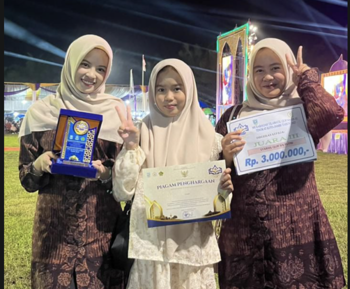 Arnessya Assajdah Hasibuan dan Alessia Putri Persembahkan Juara III MTQ ke-55, MAN 2 Kota Jambi Kembali Ukir Prestasi