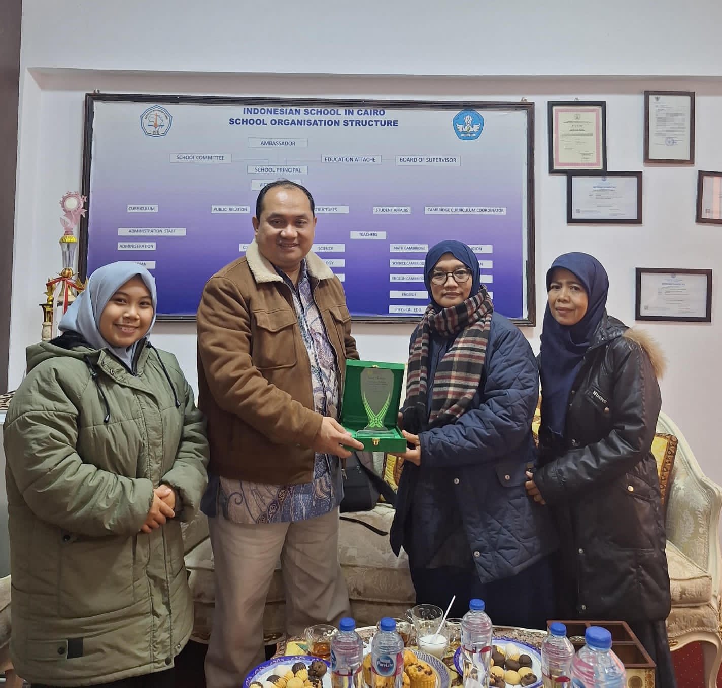 Kunjungan Muhibah Pengelola Kelas Global MAN 2 Kota Jambi ke Sekolah Indonesia Cairo