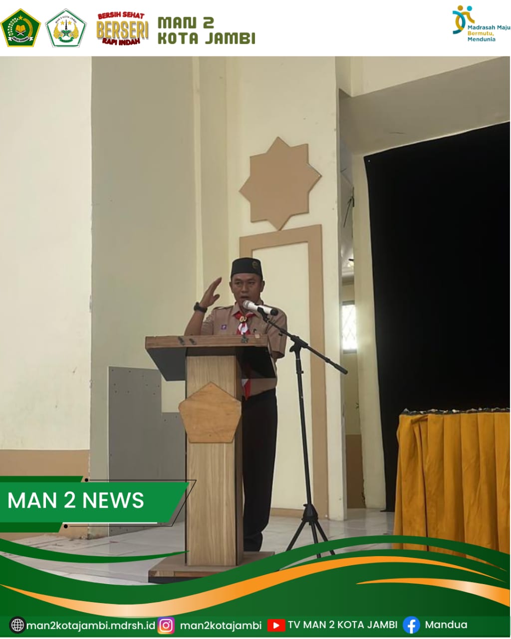 Gugus Depan MAN 2 Kota Jambi Gelar Pembekalan Pengurus Dewan Ambalan Tahun 2025