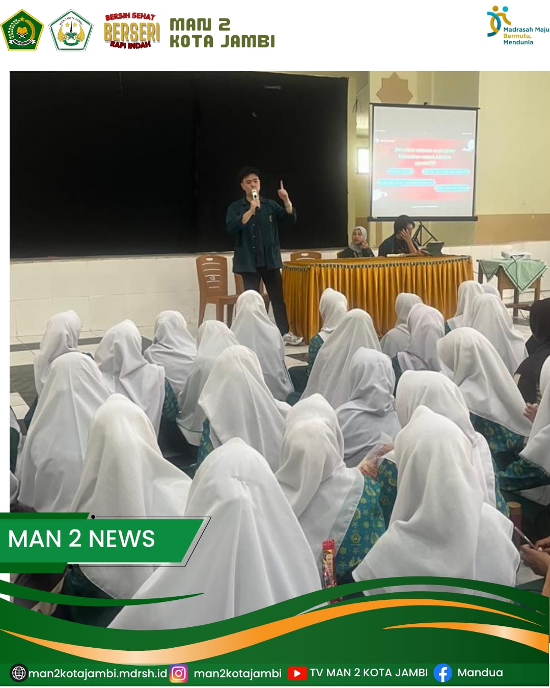 Ikatan Mahasiswa Jambi - ITB Motivasi Siswa Kelas XII MAN 2 Kota Jambi untuk kuliah di ITB