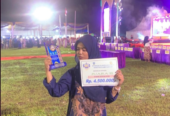 Fadhilatuz Zahra Raih Juara 2 Syarhil Quran, Harumkan Nama Kota Baru di MTQ Tingkat Kota Jambi