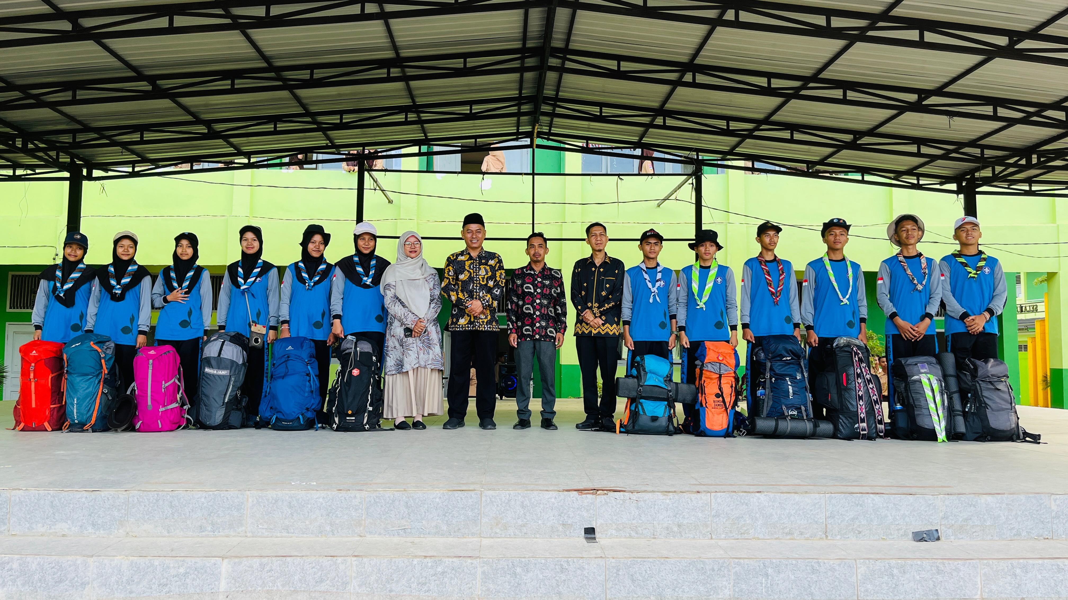 Pengembaraan Ambalan MAN 2 Kota Jambi Tempuh 44 KM, Kepala Madrasah: Jaga Kesehatan dan Nama Baik Madrasah