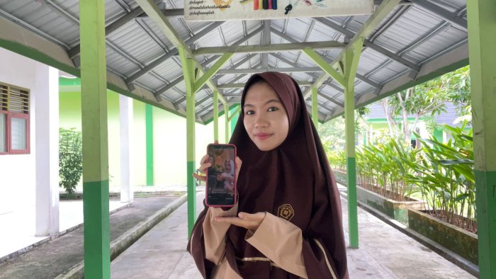 Visual Kinclong dan Pesan Positif! Azzahra dari MAN 2 Kota Jambi Menangi Kompetisi Konten TikTok Synergy Youth Squad