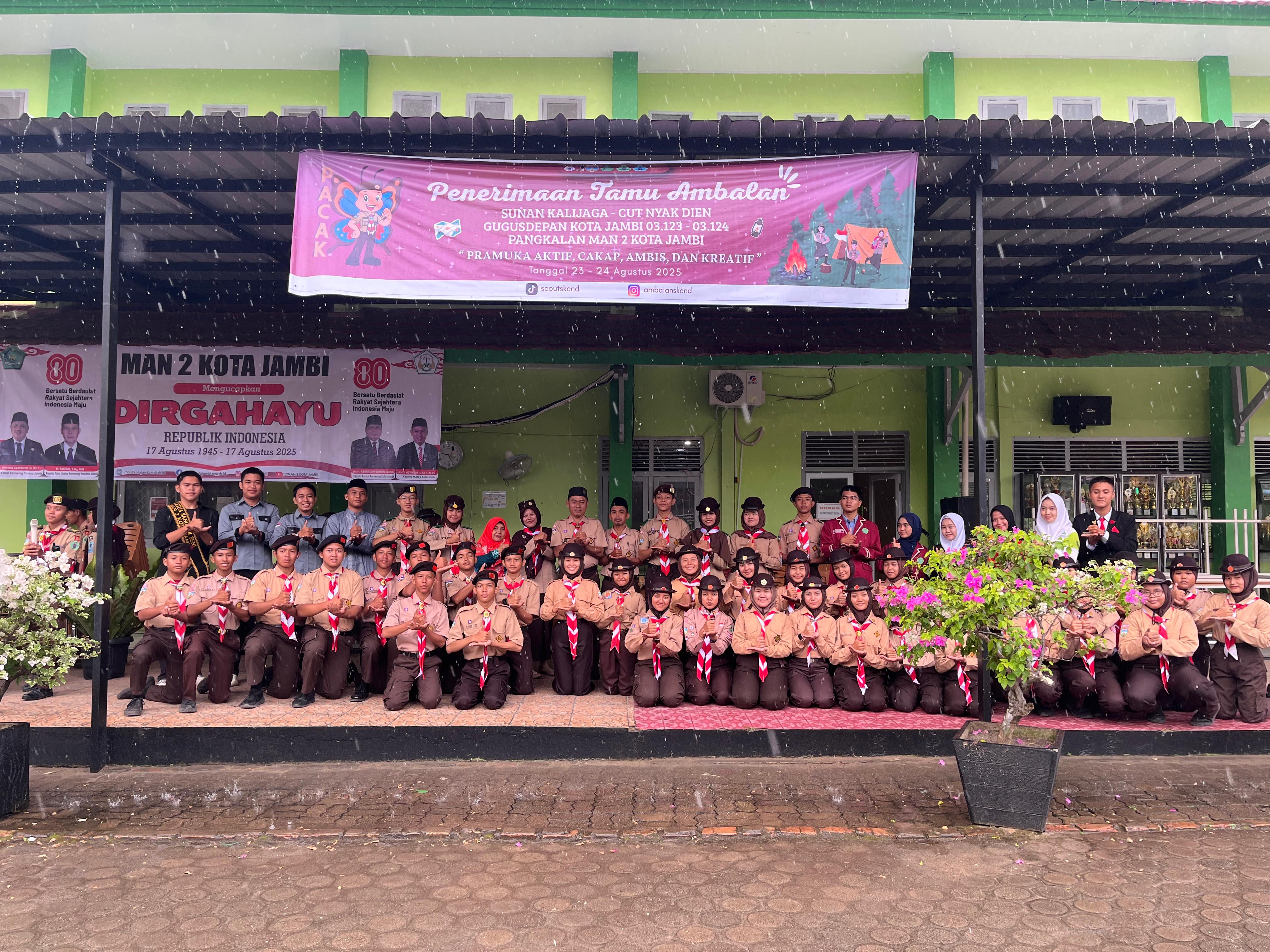 Penerimaan Tamu Ambalan di MAN 2 Kota Jambi, Bentuk Generasi Pramuka Tangguh