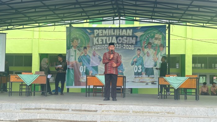 Pemilu OSIM MAN 2 Kota Jambi: Kepala Madrasah Minta Ketua Baru Kreatif dan Terbuka Kritik